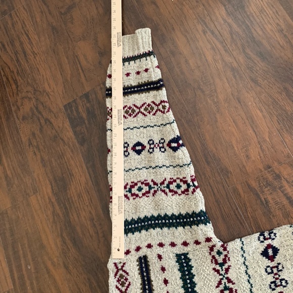 Vintage LL BEAN Mens Size Large Tall Fair Isle Nordic Wool  Made in USA - Picture 4 of 6